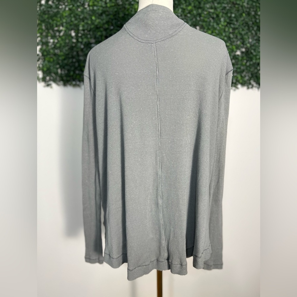 We The Free Free People Gray Oversized Thermal Flare Top Size Small - Picture 5 of 11